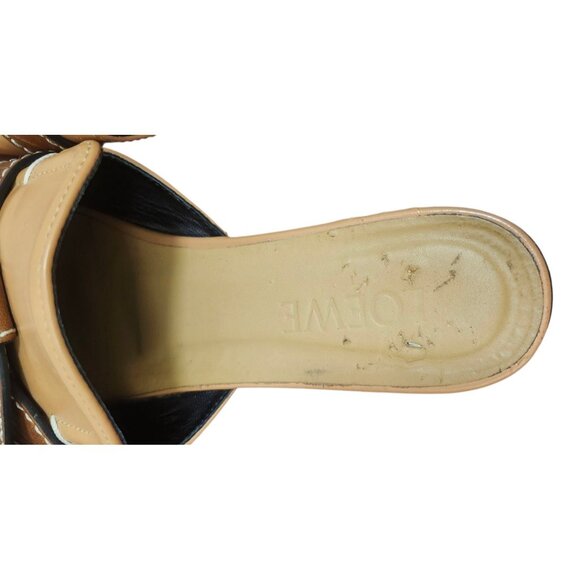 Loewe GATE FLAT MULES, Low Heel Leather Warm Desert Women's Ital EU 38/7.5 US - Picture 9 of 14